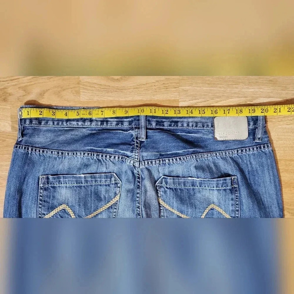Vintage 90s Ecko Baggy Fit 1972 Jeans Mens Light Wash‎ 40 x 32 Distressed. - Picture 13 of 15